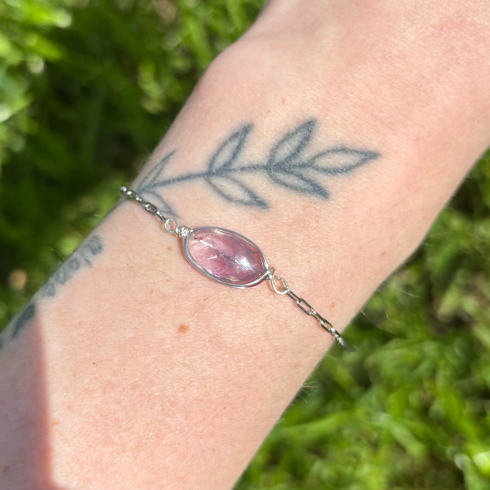 Amethyst built in bracelet